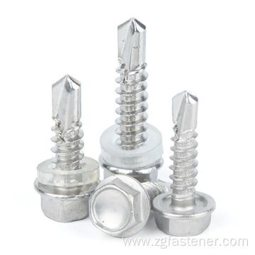 Metric Cross recessed hex head self-drilling screws